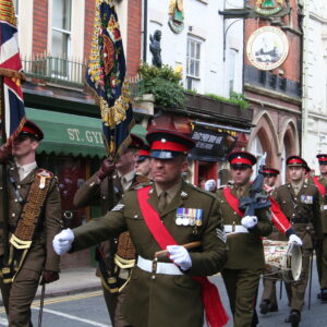 Northampton parade for the Royal Anglian Regiment. Northampton parade for the Royal Anglian Regiment.