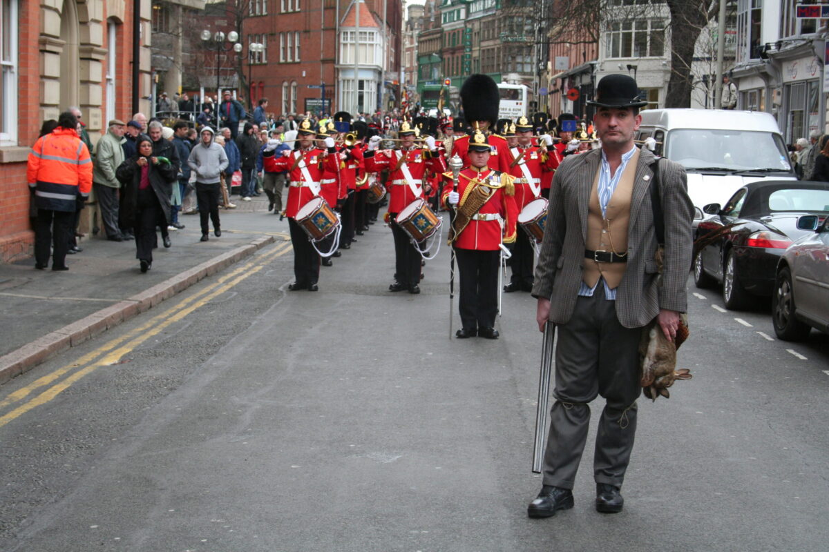 Freedom of Leicester and homecoming parade in 2007 for the 1st Battalion, Royal Anglian Regiment. Freedom of Leicester and homecoming parade in 2007 for the 1st Battalion, Royal Anglian Regiment.