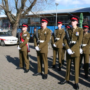 The Royal Anglian Regiment exercised its right to the Freedom of the City with a parade in Grimsby on Thursday, 22 November, 2007. The soldiers were given a heroes' welcome after returning from a six-month operational tour in Helmand Province, Afghanistan, which involved intense fighting. The Freedom of the City honour grants the regiment the privilege of marching through the city 