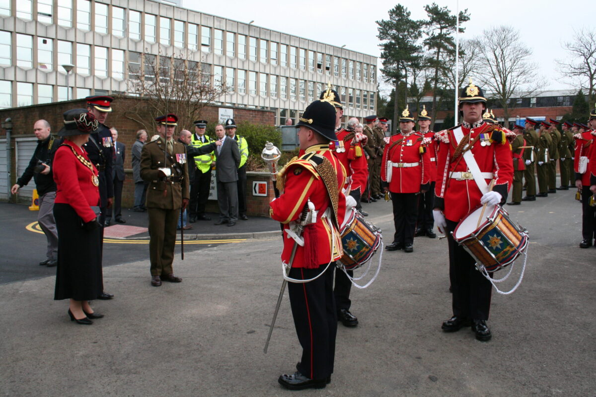 The Royal Anglian Regiment to exercise their right as Freemen of the Borough to parade through Hinckley town centre on 15th March 2007.