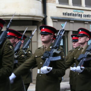 Northampton parade for the Royal Anglian Regiment. Northampton parade for the Royal Anglian Regiment.