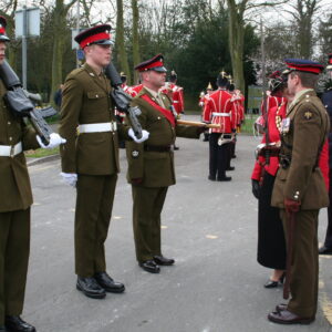 The Royal Anglian Regiment to exercise their right as Freemen of the Borough to parade through Hinckley town centre on 15th March 2007. The Royal Anglian Regiment to exercise their right as Freemen of the Borough to parade through Hinckley town centre on 15th March 2007.