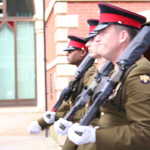 Northampton parade for the Royal Anglian Regiment. Northampton parade for the Royal Anglian Regiment.