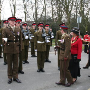 The Royal Anglian Regiment to exercise their right as Freemen of the Borough to parade through Hinckley town centre on 15th March 2007. The Royal Anglian Regiment to exercise their right as Freemen of the Borough to parade through Hinckley town centre on 15th March 2007.