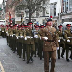 Freedom of Leicester and homecoming parade in 2007 for the 1st Battalion, Royal Anglian Regiment.