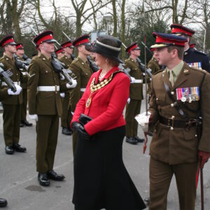 The Royal Anglian Regiment to exercise their right as Freemen of the Borough to parade through Hinckley town centre on 15th March 2007.