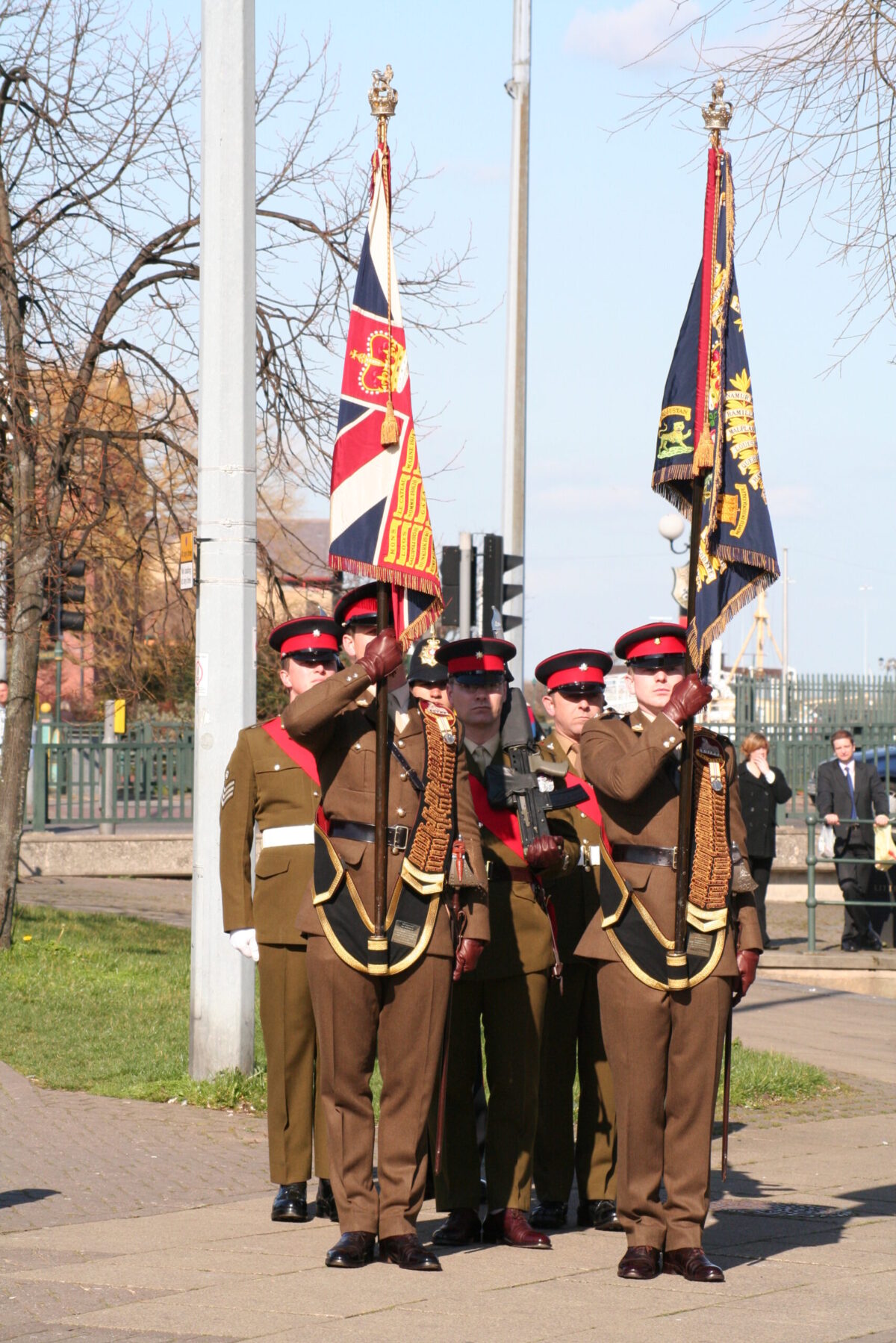 The Royal Anglian Regiment exercised its right to the Freedom of the City with a parade in Grimsby on Thursday, 22 November, 2007. The soldiers were given a heroes' welcome after returning from a six-month operational tour in Helmand Province, Afghanistan, which involved intense fighting. The Freedom of the City honour grants the regiment the privilege of marching through the city The Royal Anglian Regiment exercised its right to the Freedom of the City with a parade in Grimsby on Thursday, 22 November, 2007. The soldiers were given a heroes' welcome after returning from a six-month operational tour in Helmand Province, Afghanistan, which involved intense fighting. The Freedom of the City honour grants the regiment the privilege of marching through the city