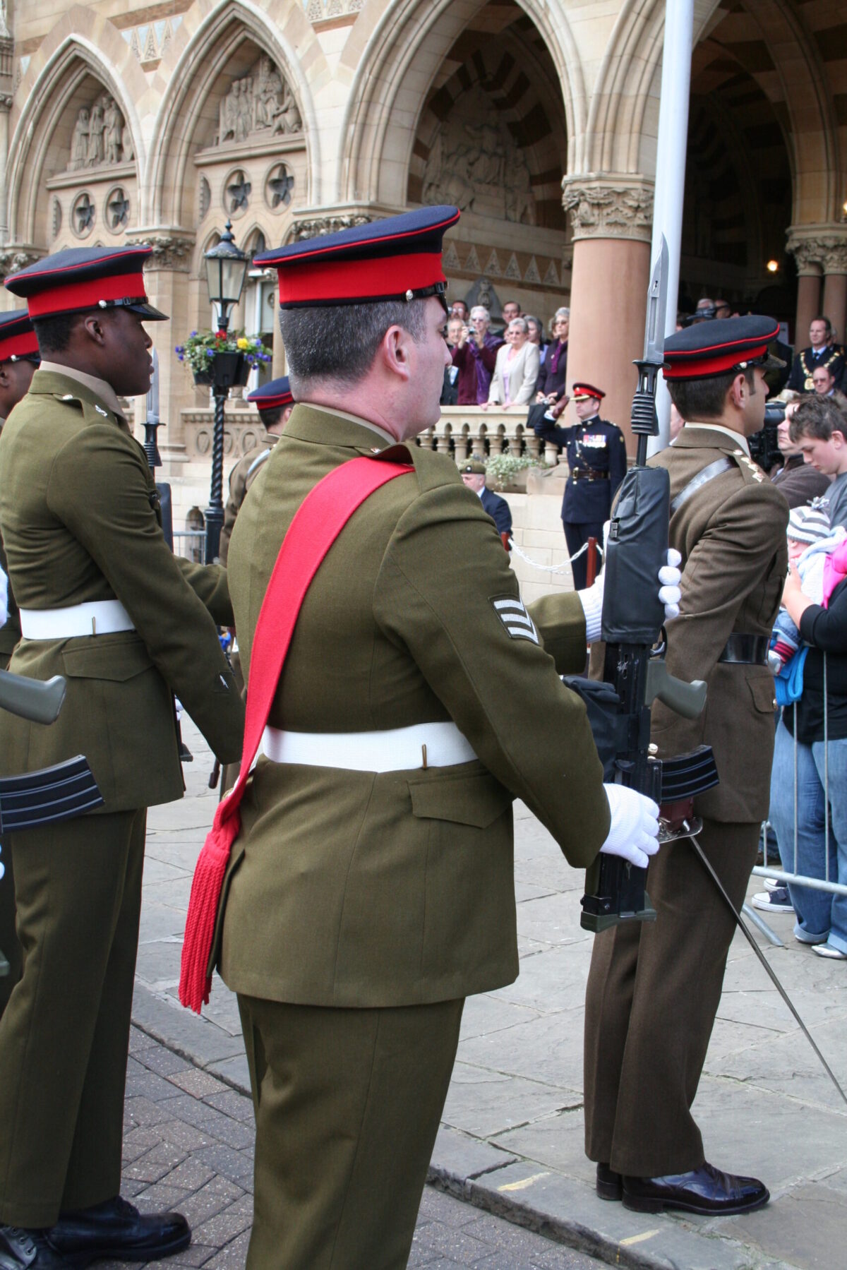 Northampton parade for the Royal Anglian Regiment. Northampton parade for the Royal Anglian Regiment.