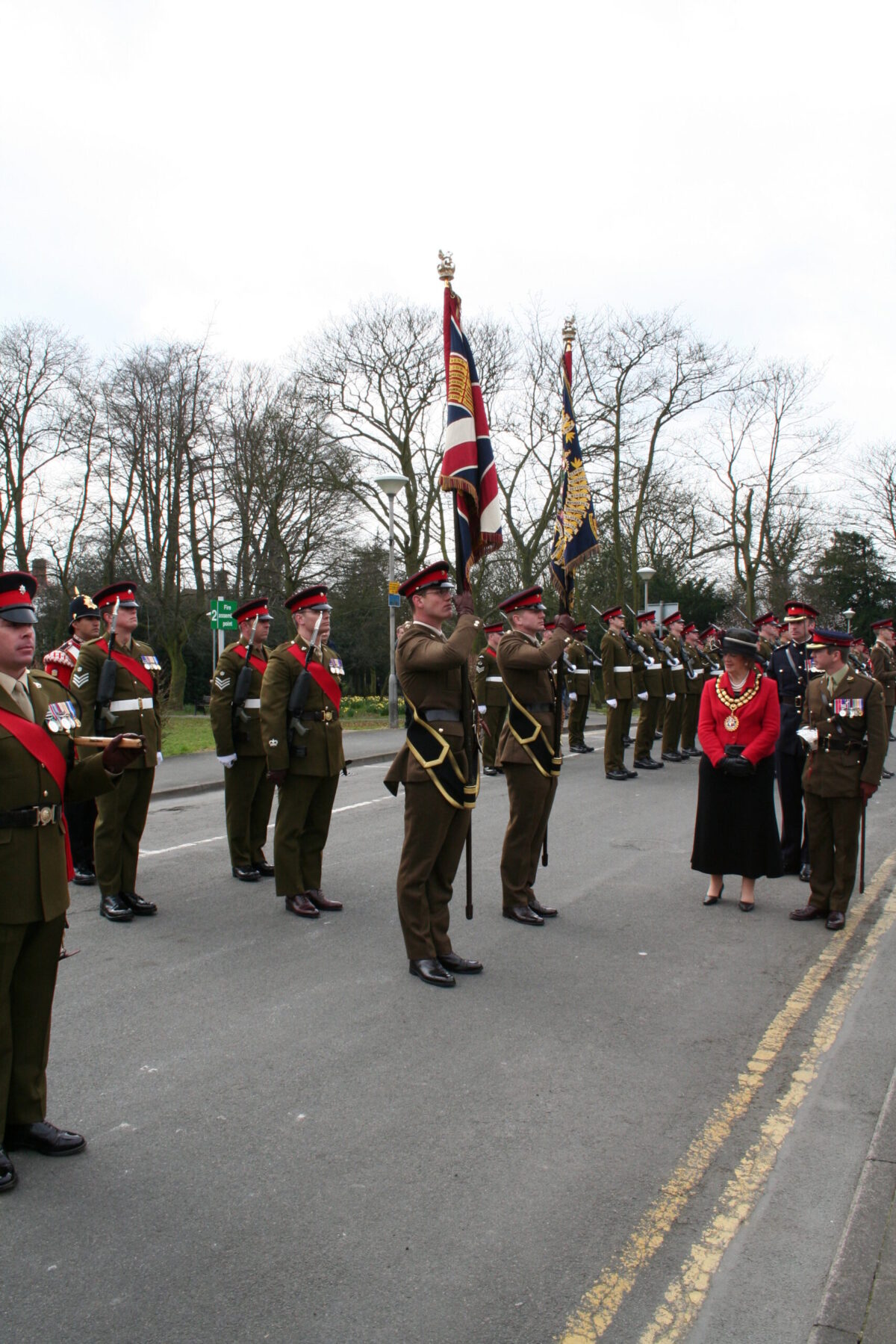 The Royal Anglian Regiment to exercise their right as Freemen of the Borough to parade through Hinckley town centre on 15th March 2007. The Royal Anglian Regiment to exercise their right as Freemen of the Borough to parade through Hinckley town centre on 15th March 2007.