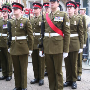 Northampton parade for the Royal Anglian Regiment. Northampton parade for the Royal Anglian Regiment.