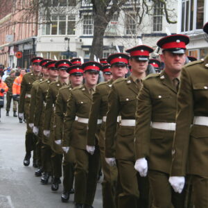 Freedom of Leicester and homecoming parade in 2007 for the 1st Battalion, Royal Anglian Regiment. Freedom of Leicester and homecoming parade in 2007 for the 1st Battalion, Royal Anglian Regiment.