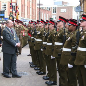 Northampton parade for the Royal Anglian Regiment. Northampton parade for the Royal Anglian Regiment.
