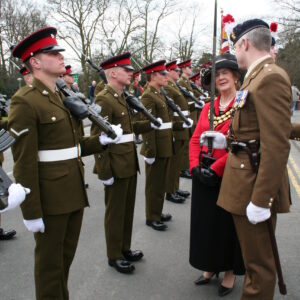 The Royal Anglian Regiment to exercise their right as Freemen of the Borough to parade through Hinckley town centre on 15th March 2007.