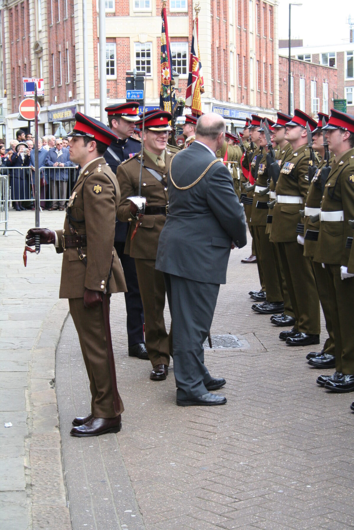Northampton parade for the Royal Anglian Regiment.