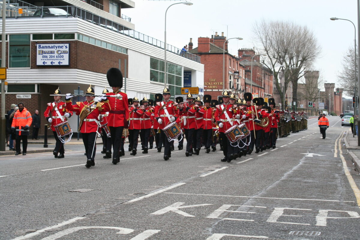 Freedom of Leicester and homecoming parade in 2007 for the 1st Battalion, Royal Anglian Regiment.