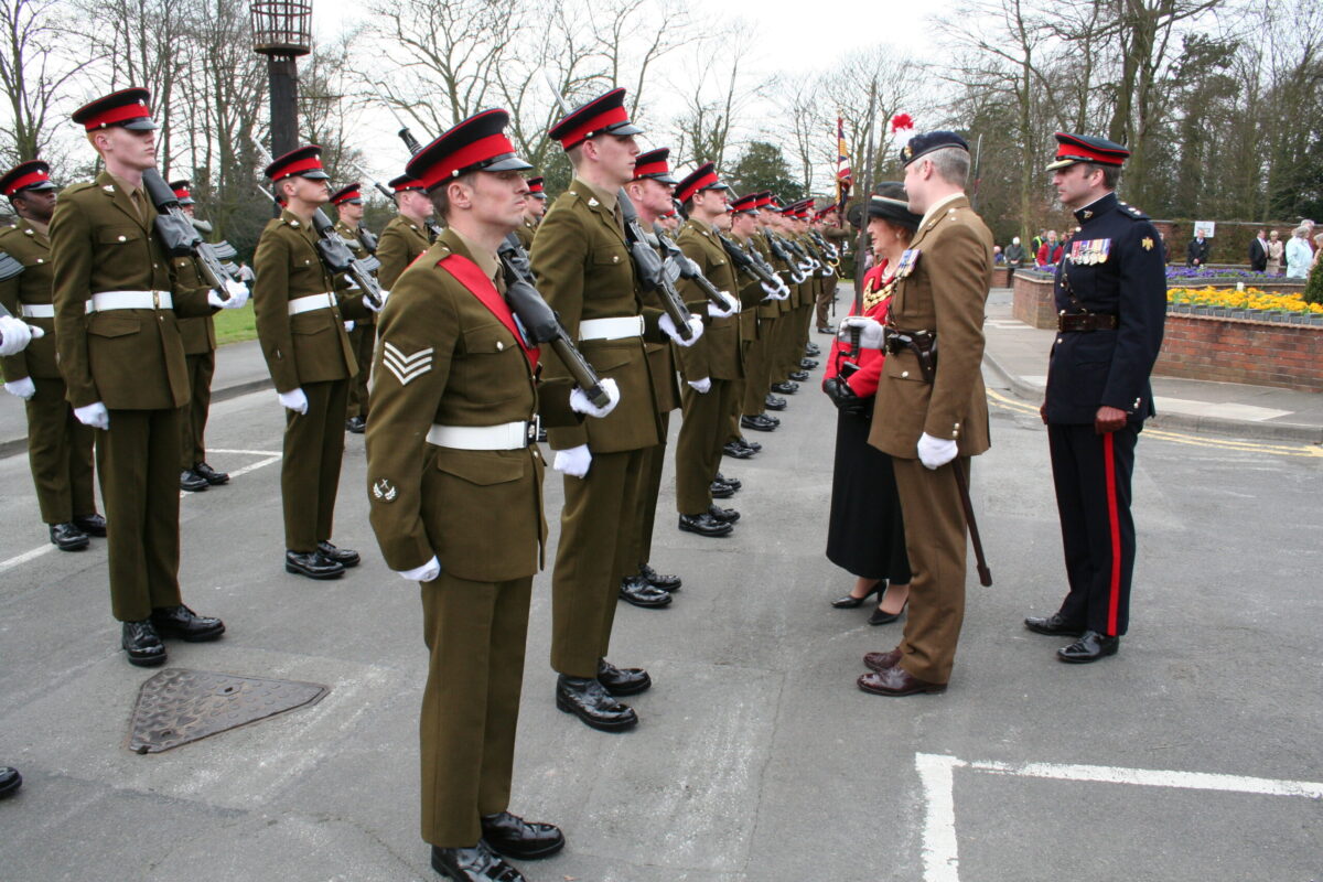 The Royal Anglian Regiment to exercise their right as Freemen of the Borough to parade through Hinckley town centre on 15th March 2007. The Royal Anglian Regiment to exercise their right as Freemen of the Borough to parade through Hinckley town centre on 15th March 2007.