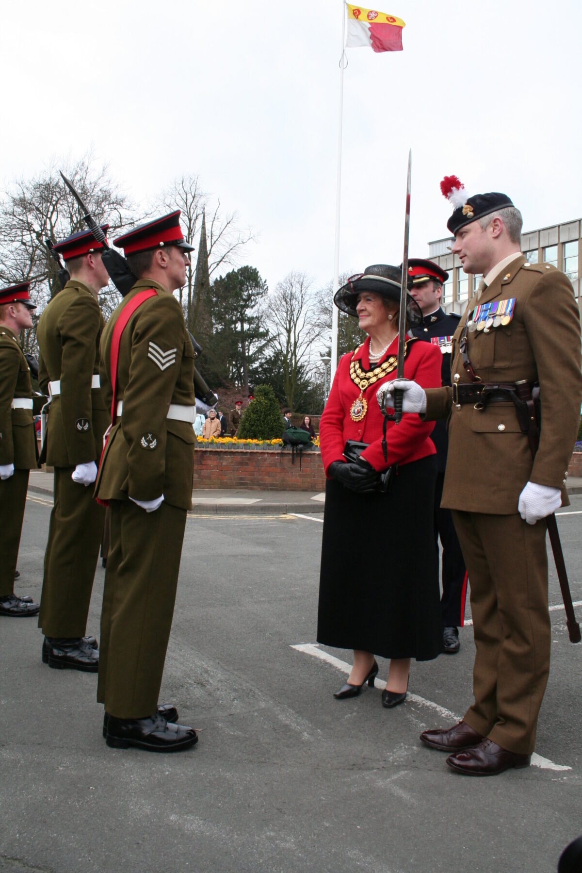The Royal Anglian Regiment to exercise their right as Freemen of the Borough to parade through Hinckley town centre on 15th March 2007. The Royal Anglian Regiment to exercise their right as Freemen of the Borough to parade through Hinckley town centre on 15th March 2007.