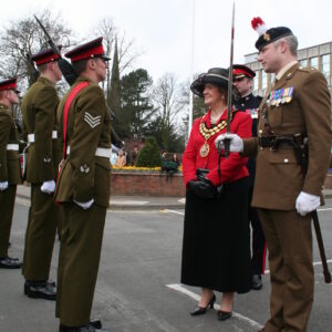 The Royal Anglian Regiment to exercise their right as Freemen of the Borough to parade through Hinckley town centre on 15th March 2007.