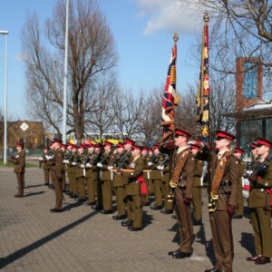 The Royal Anglian Regiment exercised its right to the Freedom of the City with a parade in Grimsby on Thursday, 22 November, 2007. The soldiers were given a heroes' welcome after returning from a six-month operational tour in Helmand Province, Afghanistan, which involved intense fighting. The Freedom of the City honour grants the regiment the privilege of marching through the city 