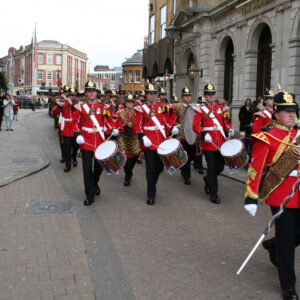 Northampton parade for the Royal Anglian Regiment. Northampton parade for the Royal Anglian Regiment.