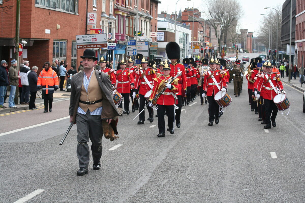 Freedom of Leicester and homecoming parade in 2007 for the 1st Battalion, Royal Anglian Regiment.