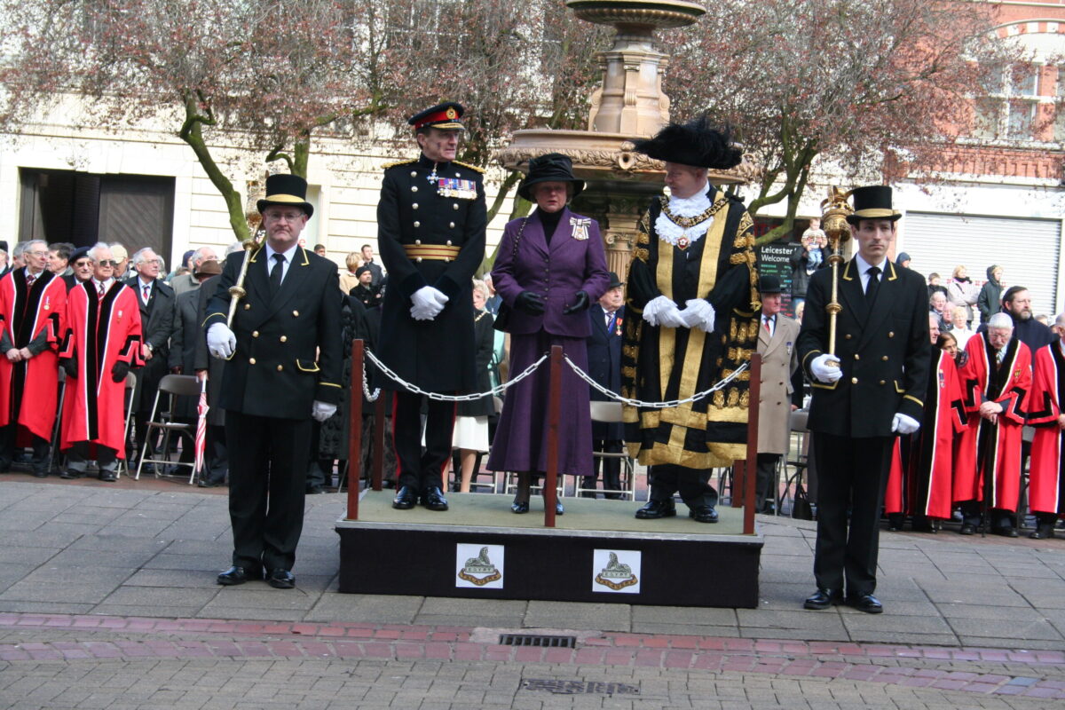Freedom of Leicester and homecoming parade in 2007 for the 1st Battalion, Royal Anglian Regiment. Freedom of Leicester and homecoming parade in 2007 for the 1st Battalion, Royal Anglian Regiment.