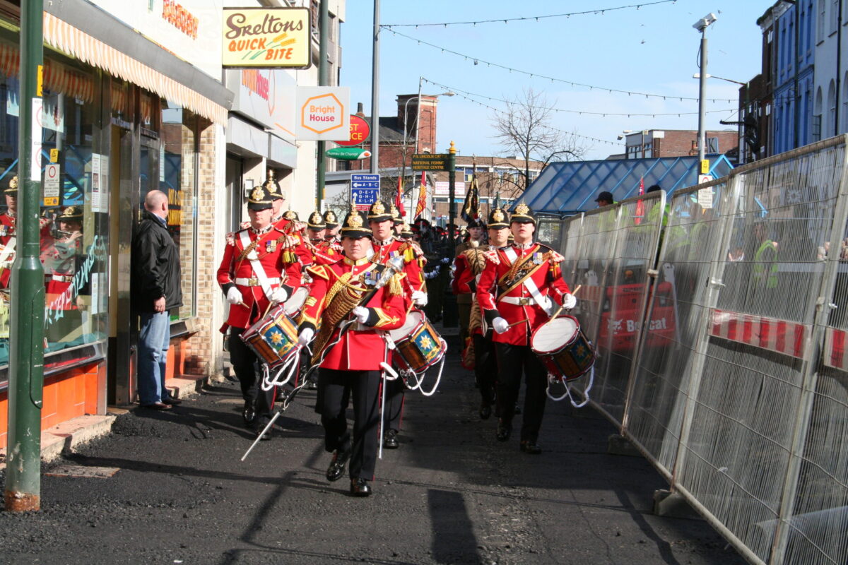 The Royal Anglian Regiment exercised its right to the Freedom of the City with a parade in Grimsby on Thursday, 22 November, 2007. The soldiers were given a heroes' welcome after returning from a six-month operational tour in Helmand Province, Afghanistan, which involved intense fighting. The Freedom of the City honour grants the regiment the privilege of marching through the city 