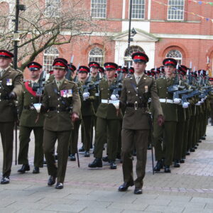Freedom of Leicester and homecoming parade in 2007 for the 1st Battalion, Royal Anglian Regiment.