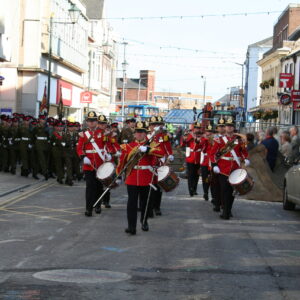 The Royal Anglian Regiment exercised its right to the Freedom of the City with a parade in Grimsby on Thursday, 22 November, 2007. The soldiers were given a heroes' welcome after returning from a six-month operational tour in Helmand Province, Afghanistan, which involved intense fighting. The Freedom of the City honour grants the regiment the privilege of marching through the city 