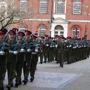 Freedom of Leicester and homecoming parade in 2007 for the 1st Battalion, Royal Anglian Regiment.