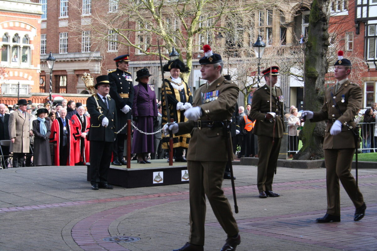 Freedom of Leicester and homecoming parade in 2007 for the 1st Battalion, Royal Anglian Regiment.