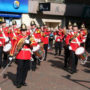 The Royal Anglian Regiment exercised its right to the Freedom of the City with a parade in Grimsby on Thursday, 22 November, 2007. The soldiers were given a heroes' welcome after returning from a six-month operational tour in Helmand Province, Afghanistan, which involved intense fighting. The Freedom of the City honour grants the regiment the privilege of marching through the city 
