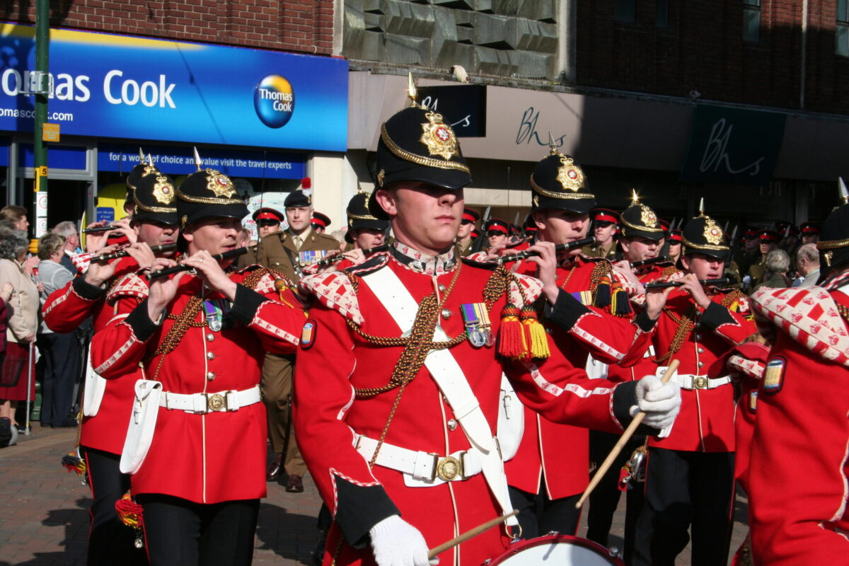 The Royal Anglian Regiment exercised its right to the Freedom of the City with a parade in Grimsby on Thursday, 22 November, 2007. The soldiers were given a heroes' welcome after returning from a six-month operational tour in Helmand Province, Afghanistan, which involved intense fighting. The Freedom of the City honour grants the regiment the privilege of marching through the city The Royal Anglian Regiment exercised its right to the Freedom of the City with a parade in Grimsby on Thursday, 22 November, 2007. The soldiers were given a heroes' welcome after returning from a six-month operational tour in Helmand Province, Afghanistan, which involved intense fighting. The Freedom of the City honour grants the regiment the privilege of marching through the city