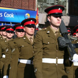 The Royal Anglian Regiment exercised its right to the Freedom of the City with a parade in Grimsby on Thursday, 22 November, 2007. The soldiers were given a heroes' welcome after returning from a six-month operational tour in Helmand Province, Afghanistan, which involved intense fighting. The Freedom of the City honour grants the regiment the privilege of marching through the city 