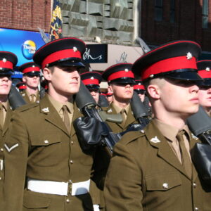 The Royal Anglian Regiment exercised its right to the Freedom of the City with a parade in Grimsby on Thursday, 22 November, 2007. The soldiers were given a heroes' welcome after returning from a six-month operational tour in Helmand Province, Afghanistan, which involved intense fighting. The Freedom of the City honour grants the regiment the privilege of marching through the city 