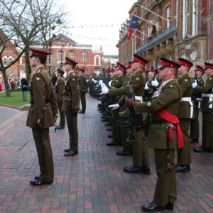 Freedom of Leicester and homecoming parade in 2007 for the 1st Battalion, Royal Anglian Regiment.