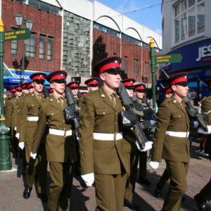 The Royal Anglian Regiment exercised its right to the Freedom of the City with a parade in Grimsby on Thursday, 22 November, 2007. The soldiers were given a heroes' welcome after returning from a six-month operational tour in Helmand Province, Afghanistan, which involved intense fighting. The Freedom of the City honour grants the regiment the privilege of marching through the city The Royal Anglian Regiment exercised its right to the Freedom of the City with a parade in Grimsby on Thursday, 22 November, 2007. The soldiers were given a heroes' welcome after returning from a six-month operational tour in Helmand Province, Afghanistan, which involved intense fighting. The Freedom of the City honour grants the regiment the privilege of marching through the city