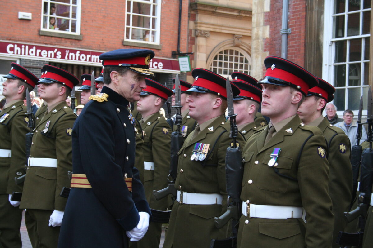 Freedom of Leicester and homecoming parade in 2007 for the 1st Battalion, Royal Anglian Regiment.