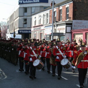 The Royal Anglian Regiment exercised its right to the Freedom of the City with a parade in Grimsby on Thursday, 22 November, 2007. The soldiers were given a heroes' welcome after returning from a six-month operational tour in Helmand Province, Afghanistan, which involved intense fighting. The Freedom of the City honour grants the regiment the privilege of marching through the city The Royal Anglian Regiment exercised its right to the Freedom of the City with a parade in Grimsby on Thursday, 22 November, 2007. The soldiers were given a heroes' welcome after returning from a six-month operational tour in Helmand Province, Afghanistan, which involved intense fighting. The Freedom of the City honour grants the regiment the privilege of marching through the city