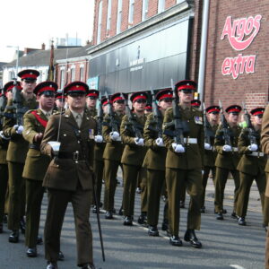 The Royal Anglian Regiment exercised its right to the Freedom of the City with a parade in Grimsby on Thursday, 22 November, 2007. The soldiers were given a heroes' welcome after returning from a six-month operational tour in Helmand Province, Afghanistan, which involved intense fighting. The Freedom of the City honour grants the regiment the privilege of marching through the city The Royal Anglian Regiment exercised its right to the Freedom of the City with a parade in Grimsby on Thursday, 22 November, 2007. The soldiers were given a heroes' welcome after returning from a six-month operational tour in Helmand Province, Afghanistan, which involved intense fighting. The Freedom of the City honour grants the regiment the privilege of marching through the city