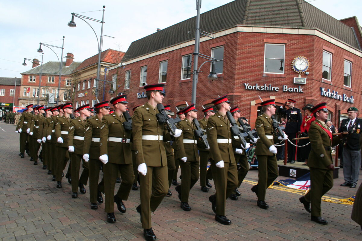 The Royal Anglian Regiment to exercise their right as Freemen of the Borough to parade through Hinckley town centre on 15th March 2007.
