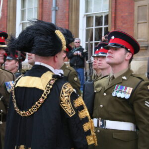 Freedom of Leicester and homecoming parade in 2007 for the 1st Battalion, Royal Anglian Regiment. Freedom of Leicester and homecoming parade in 2007 for the 1st Battalion, Royal Anglian Regiment.