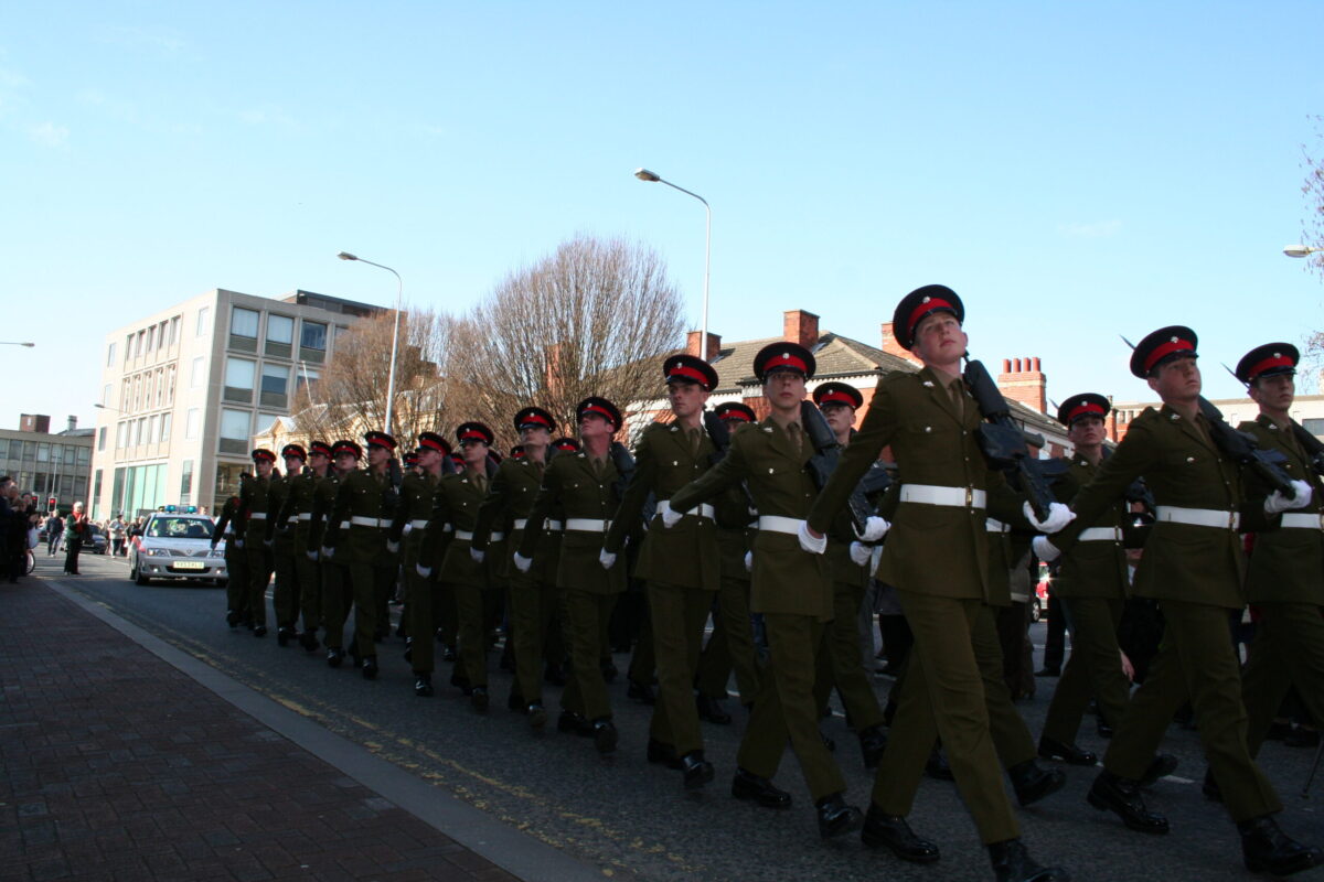 The Royal Anglian Regiment exercised its right to the Freedom of the City with a parade in Grimsby on Thursday, 22 November, 2007. The soldiers were given a heroes' welcome after returning from a six-month operational tour in Helmand Province, Afghanistan, which involved intense fighting. The Freedom of the City honour grants the regiment the privilege of marching through the city 
