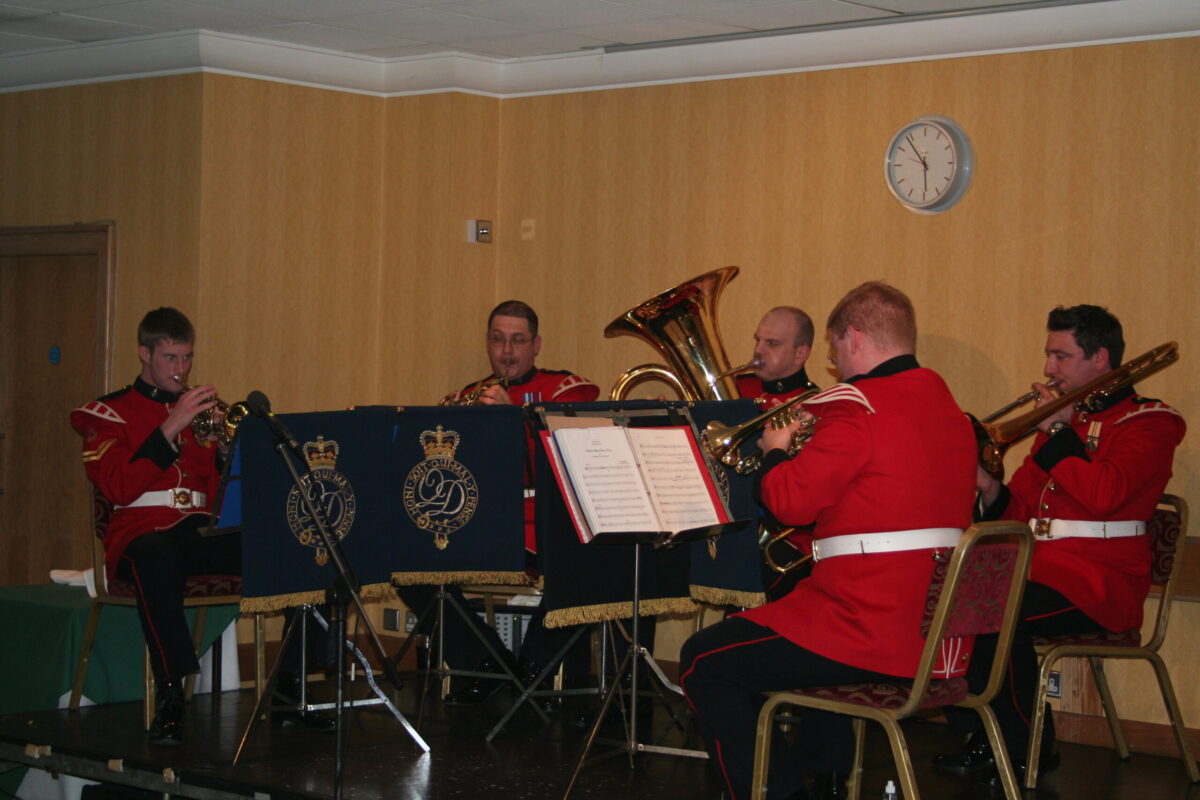 Soldiers from the 2nd Battalion Royal Anglian Regiment march through Northampton in 2007.