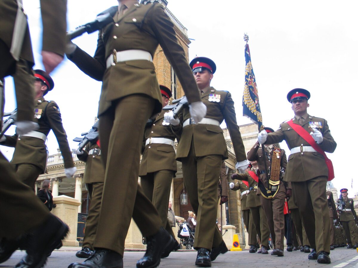 Northampton parade for the 2nd Battalion, Royal Anglian Regiment in 2009.