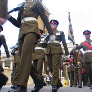 Northampton parade for the 2nd Battalion, Royal Anglian Regiment in 2009.