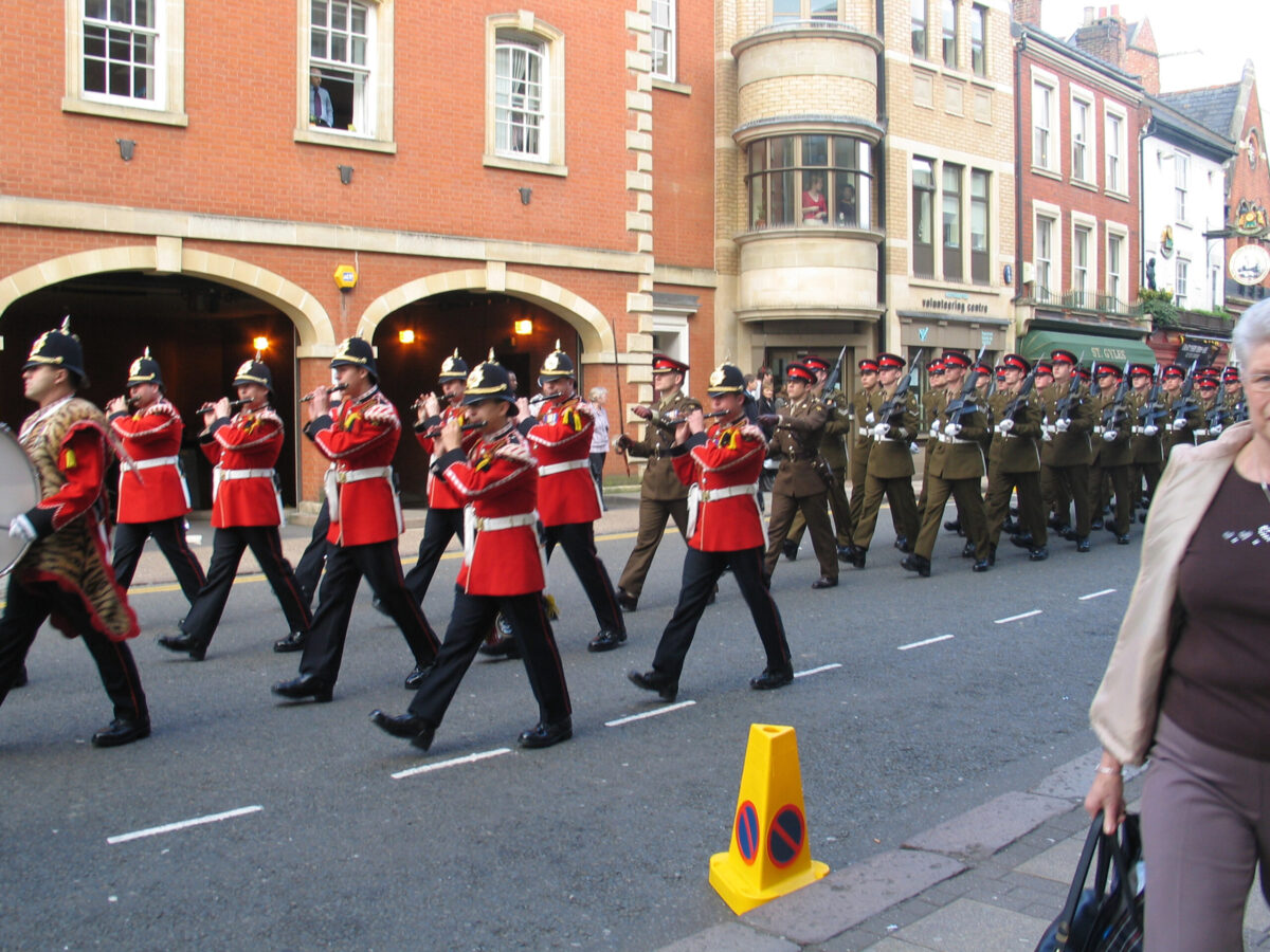 Northampton parade for the 2nd Battalion, Royal Anglian Regiment in 2009.