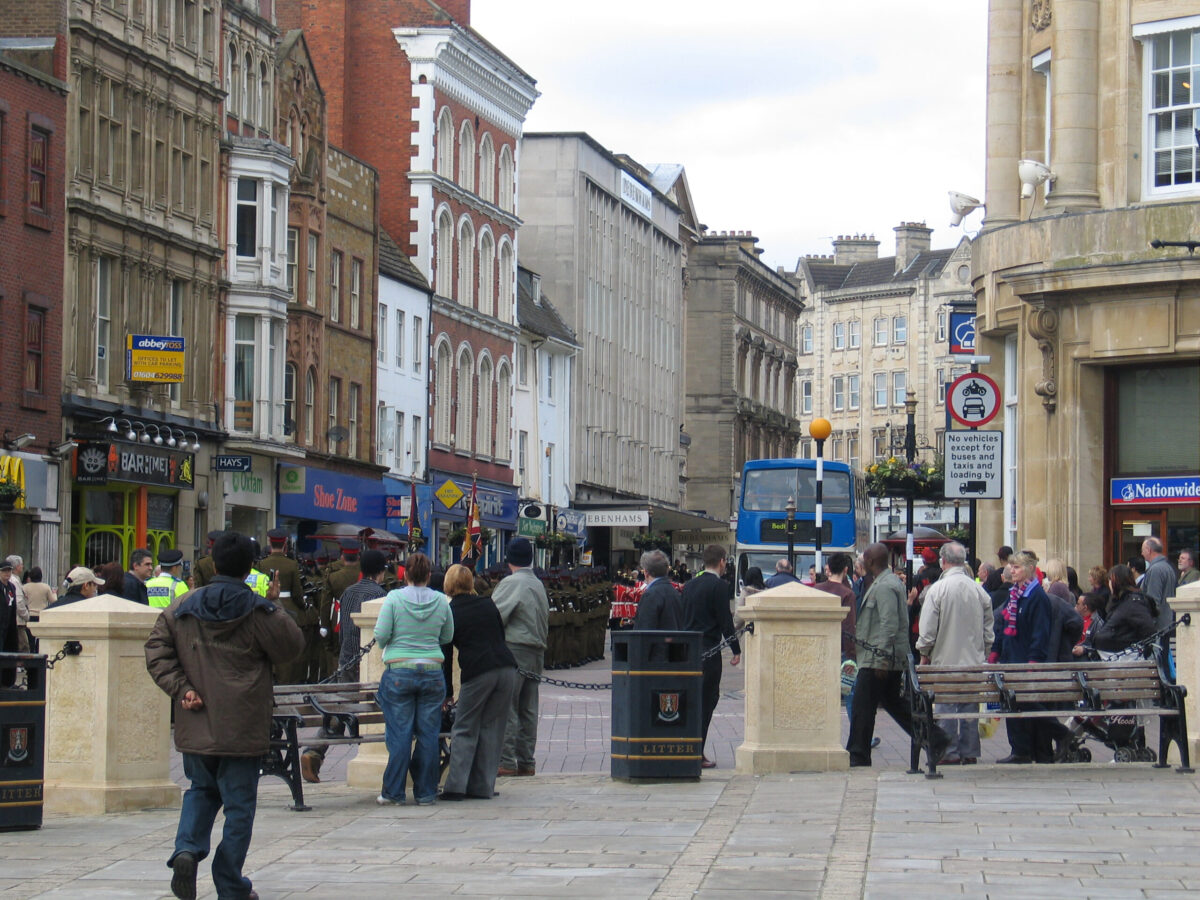 Northampton parade for the 2nd Battalion, Royal Anglian Regiment in 2009.