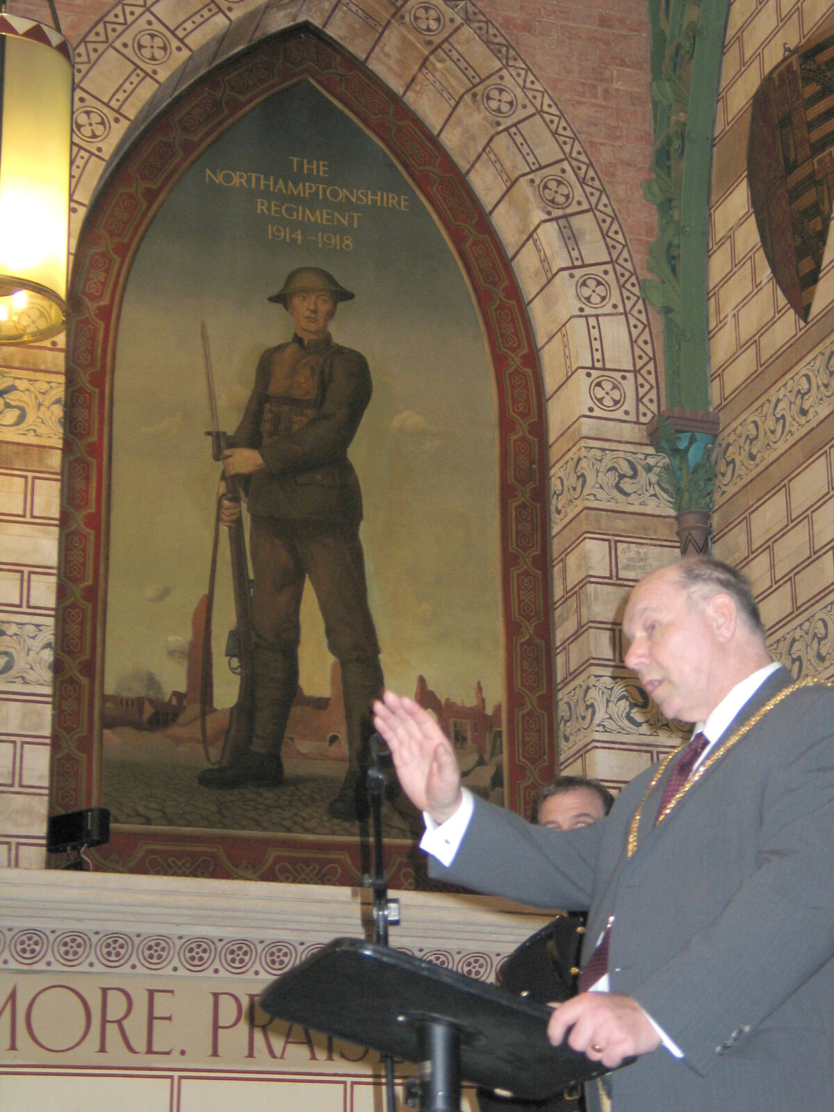 Northampton parade for the Royal Anglian Regiment.