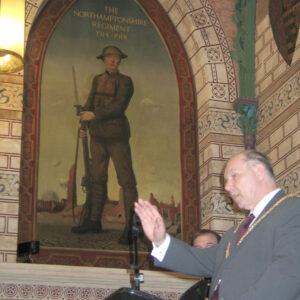 Northampton parade for the Royal Anglian Regiment.